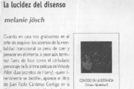 La lucidez del disenso  [artículo] Melanie Jösch