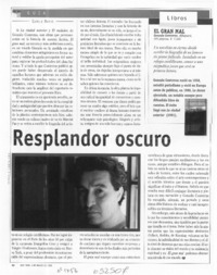 Resplandor oscuro  [artículo] Camilo Marks