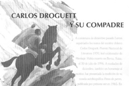 Carlos Droguett y su compadre