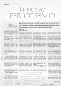El nuevo periodismo  [artículo] Sergio Paz