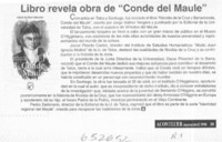 Libro revela obra de "El Conde de Maule"  [artículo]