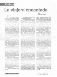 La viajera encantada  [artículo] Antonio Pedrals