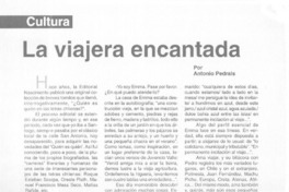 La viajera encantada  [artículo] Antonio Pedrals