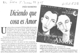Diciendo que cosa es amor  [artículo]