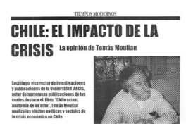 Chile, el impacto de la crisis  [artículo]