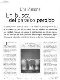 En busca del paraíso perdido  [artículo] Mónica Stipicic