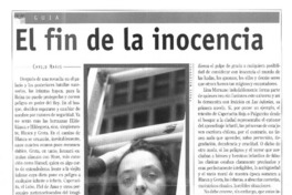 El fin de la inocencia  [artículo] Camilo Marks