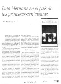 Lina Meruane en el país de las princesas-cenicientas  [artículo] Mili Rodríguez V.