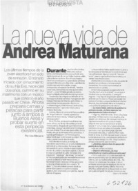 La nueva vida de Andrea Maturana  [artículo] Lina Meruane