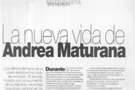 La nueva vida de Andrea Maturana  [artículo] Lina Meruane