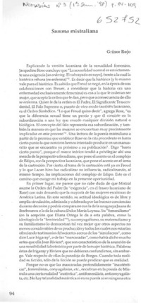 Summa mistraliana  [artículo] Grínor Rojo