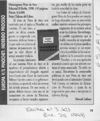 Europa vs Pinochet, indebido proceso  [artículo] Marcelo Salinas