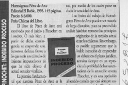 Europa vs Pinochet, indebido proceso  [artículo] Marcelo Salinas