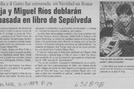 Ana Torroja y Miguel Ríos doblarán película basada en libro de Sepúlveda