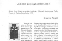 Un nuevo paradigma mistraliano  [artículo] Graciela Ravetti