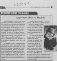 Periodista chilena lanza su primer libro en Madrid  [artículo]