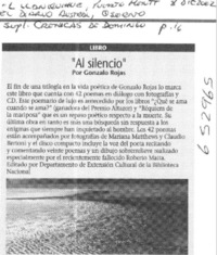 "Al silencio"  [artículo]