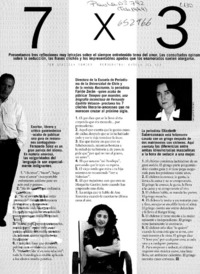 7 x 3  [artículo] Graciela Romero