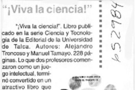 "¡Viva la ciencia!"  [artículo]