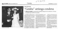 "Geisha" arriesga condena  [artículo]