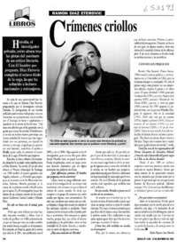 Crímenes criollos  [artículo] Delia Pizarro San Martín