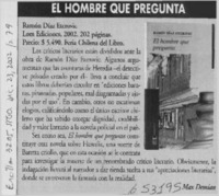 El hombre que pregunta  [artículo] Max Demian