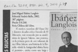 Obras selectas  [artículo] Ricardo Bravo