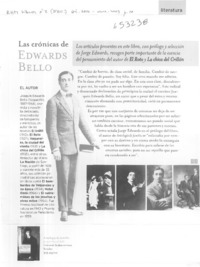 Las crónicas de Edwards Bello  [artículo]