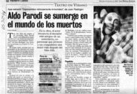 Aldo Parodi se sumerge en el mundo de los muertos  [artículo] Evelyn Seguel