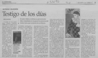 Testigo de los días  [artículo] Mario Valdovinos