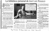 La biblioteca personal de José Luis Rosasco  [artículo]