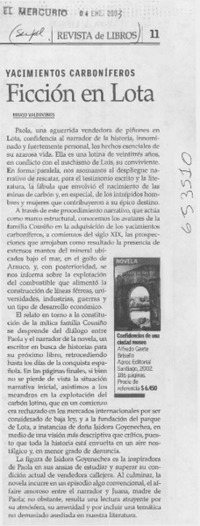 Ficción en Lota  [artículo] Mario Valdovinos