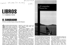 El sangrador  [artículo] Rodrigo Pinto