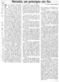 Neruda, un principio sin fin  [artículo] Jaime Salgado Albornoz