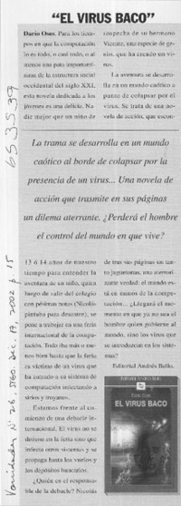 "El virus baco"  [artículo]