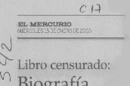 Biografía de Cecilia seguirá incautada  [artículo]
