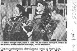 Emotivo homenaje a Andrés Pérez y su "Negra Ester" en el Municipal  [artículo]