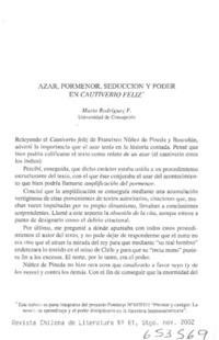 Azar, pormenor, seducción y poder en Cautiverio feliz