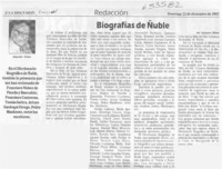 Biografías de Ñuble  [artículo] Alejandro Witker