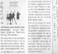 Jóvenes que temen demasiado  [artículo]