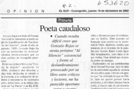 Gonzalo Rojas y el percance del vivir  [artículo] Sergio Ramón Fuentealba