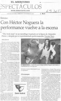 Con Héctor Noguera la performance vuelve a la escena  [artículo] Andrea González