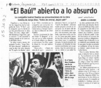 "El Baúl" abierto a lo absurdo  [artículo]