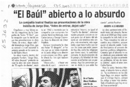 "El Baúl" abierto a lo absurdo  [artículo]