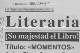 "Momentos"  [artículo] Luis Paz