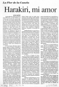 Harakiri, mi amor  [artículo] Antonio Martínez