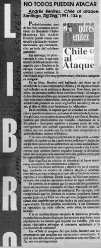 No todos pueden atacar  [artículo]