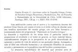 Lecciones sobre la tragedia griega  [artículo] Roberto Quiroz Pizarro