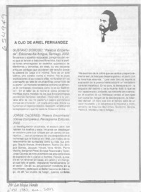 "Palabra empeñada"  [artículo] Ariel Fernández