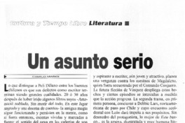 Un asunto serio  [artículo] Camilo Marks